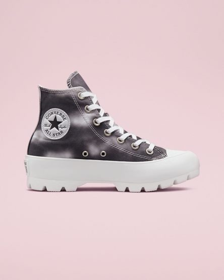 Zapatillas Altas Converse Muted Cloud Wash Lugged Chuck Taylor All Star Mujer Plateadas Blancas | PE 0E2548